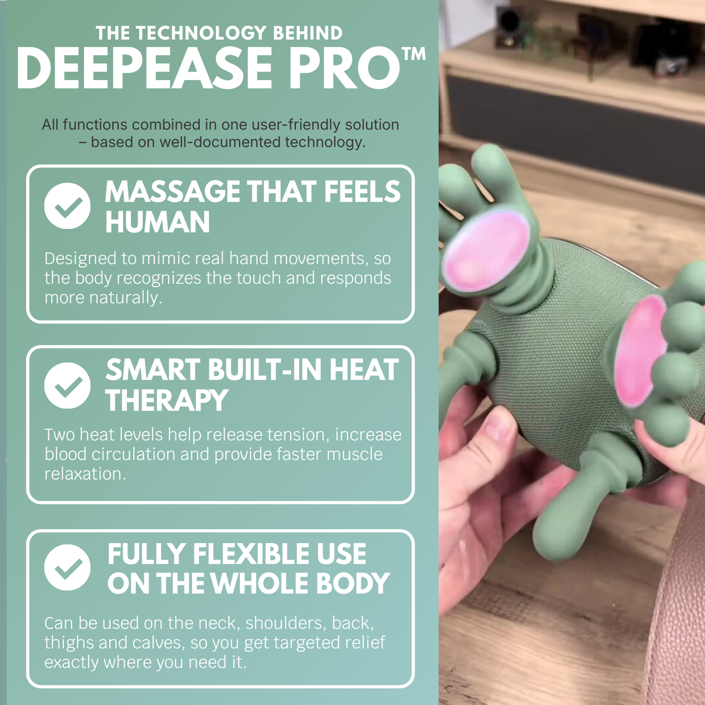 DeepEase Pro™ - Handbased Massagemachine